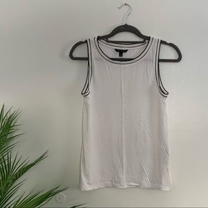 High Neck White Banana Republic Tank Top